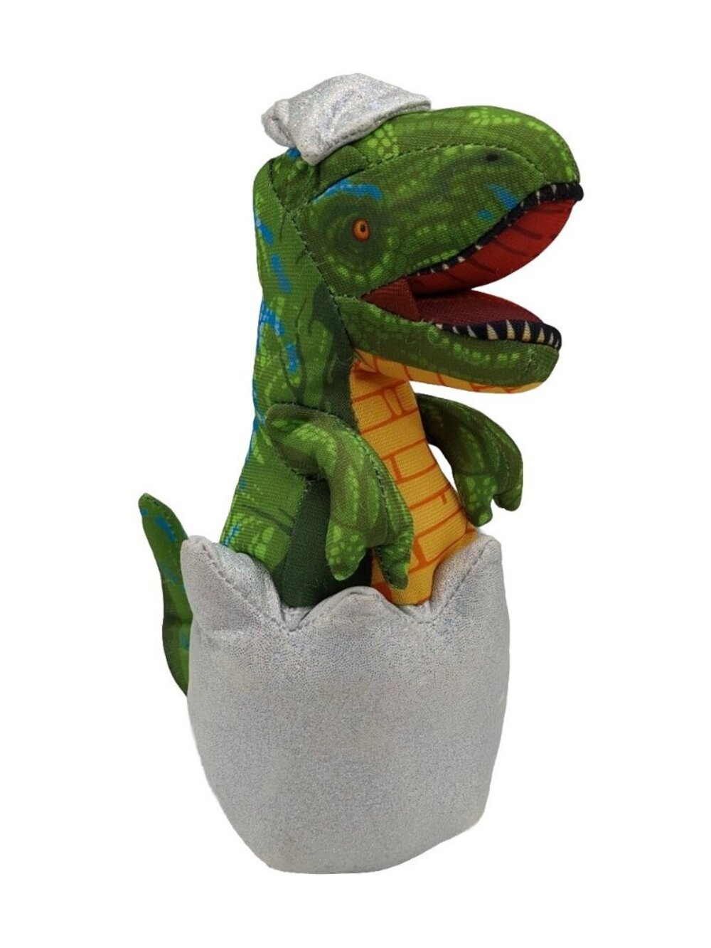 Nanco Green Baby Dinosaur Hatching Egg Plush Stuffed Animal T-Rex 8"